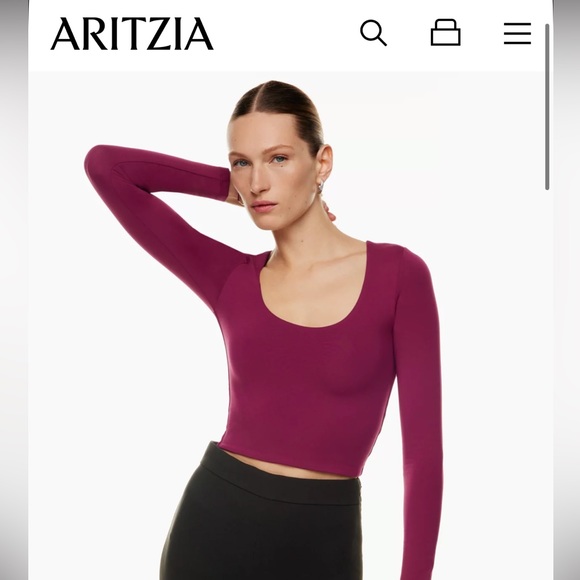 NEW BABATON CONTOUR LONG SLEEVE CROP - Picture 2 of 4